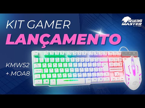Vídeo de demonstração - Kit Gamer White KMW52 + MOA8