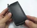 PDair Leather Case for Palm Treo 700p/700w/650/600 - Flip Ty