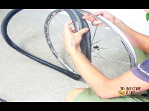 How to  repair fix a flat bicycle tyre puncture in 3 minutes.