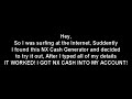 NX CASH GENERATOR **NEW!**
