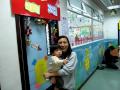 Outside Astin's classroom