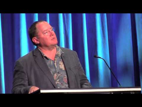 Lasseter - Visit http://www.InsideTheMagic.net for more from the 2013 D23 Expo! John Lasseter accepted the 2013 Disney Legends award for the late Steve Jobs, a friend o...