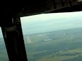 Uma vista da Cabine de Comando no procedimento de pouso em Florianopolis