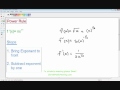 Derivatives basic examples - Calculus