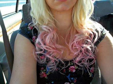 how to dye pink hair blonde