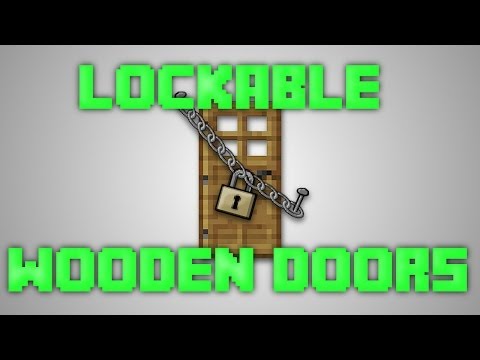 how to make a wooden door in minecraft pc