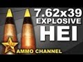 AMMOTEST: 7.62x39 HEI High Explosive Incendiary ammo AK 47 SKS WASR-10
