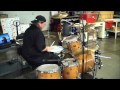 video of the 7 min drum solo...Brushes then sticks