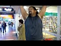 This is world record beat box breaker King HomeBoy on the streets of Wellington, New Zealand just before the sevens street party in 2011.