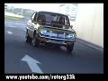 Yellow Mazda R100 13B T Runs & Burnouts