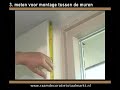 Montage Raamdecoratie tussen de muren
