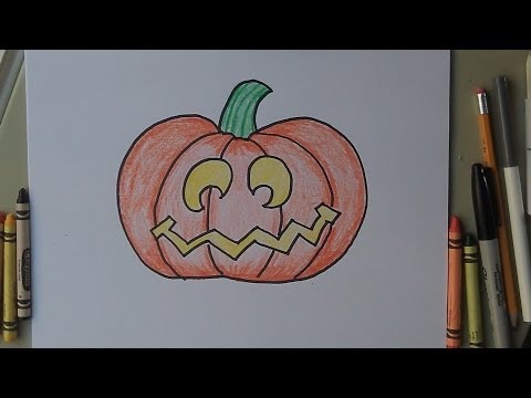how to draw pumpkin