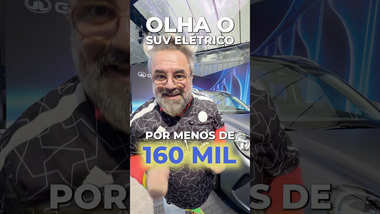 SUV 100% elétrica por menos de R$ 160 mil!