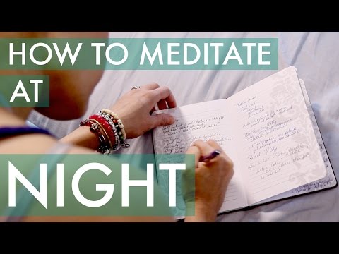 how to meditate at night