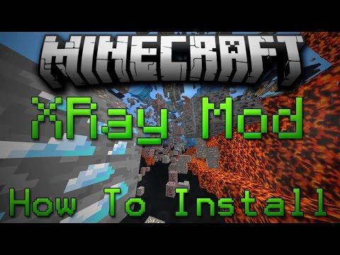 how to use the x ray mod in minecraft