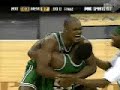 Antoine from halfcourt at the end of a close one.