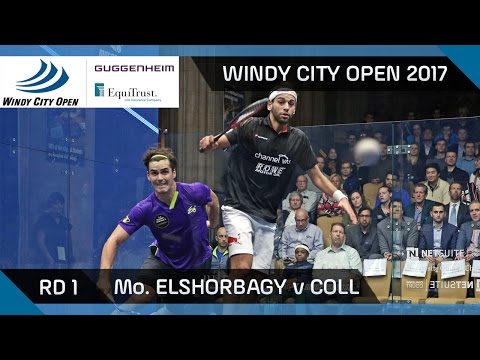 Squash: Mo. ElShorbagy v Coll - Windy City Open 2017 Rd 1 Highlights
