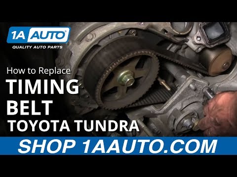 How To Replace Toyota Tundra Timing Belt 2002 V8 Disassemble Front of Engine PART 1 1AAuto.com