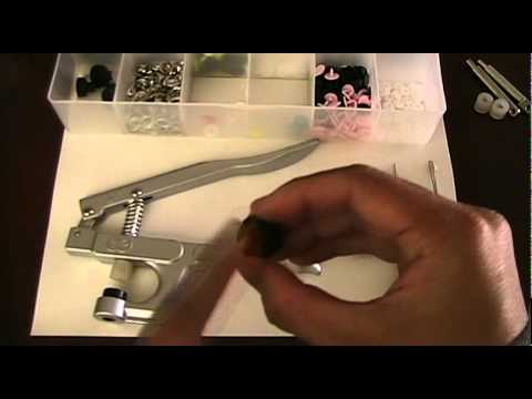 how to assemble snap fasteners