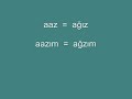 Gazi - Antep dili (antep'in kendine has kelimeleri) 2  Bölüm
