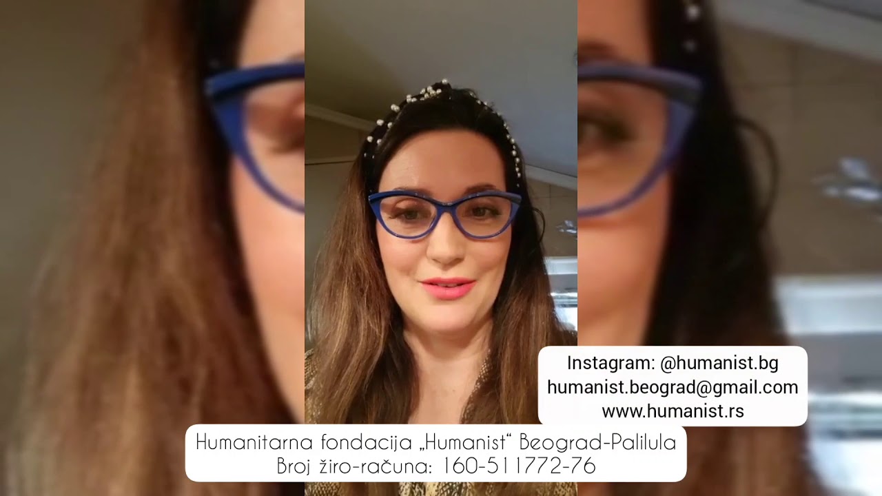 Glumica Milica Milsa za fondaciju "Humanist"
