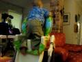 Nico Attempting to climb his High Chair 1376.avi
