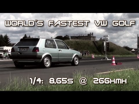 VW Golf MK2 AWD 900HP 8,65s @ 266kmh 16Vampir