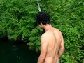 some dude almost dies while cliff jumping