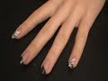 halloween nails: spider web