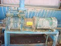 http://www.arnoldeqp.com/6297 (1)- used alar engineering corp. auto-vac rotary drum pre-coat vacuum filter, model 360, s/n 3919, with 3 ft. dia. x 6 ft. face drum rated at 56.5 sq. ft. of filtratrion surface. stainless steel drum with advancing knife discharge.  unitized on base with stainless steel receiver tank, vacuum pump, receiver pump and other miscellaneous appurtenances.  control panel with filter aid agitator on/off, drum drive on/off, filter agitator on/off, vacuum pump on/off, receiver pump on/off, knife advance start/stop.    built in 1985 and rebuilt in 2004 by alar.  o.a.d. 14 ft. 9 in. long x 7 ft. deep x 100 in. high.  f.o.b. - cleveland, oh