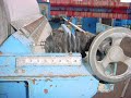 http://www.arnoldeqp.com/6297 (1)- used alar engineering corp. auto-vac rotary drum pre-coat vacuum filter, model 360, s/n 3919, with 3 ft. dia. x 6 ft. face drum rated at 56.5 sq. ft. of filtratrion surface. stainless steel drum with advancing knife discharge.  unitized on base with stainless steel receiver tank, vacuum pump, receiver pump and other miscellaneous appurtenances.  control panel with filter aid agitator on/off, drum drive on/off, filter agitator on/off, vacuum pump on/off, receiver pump on/off, knife advance start/stop.    built in 1985 and rebuilt in 2004 by alar.  o.a.d. 14 ft. 9 in. long x 7 ft. deep x 100 in. high.  f.o.b. - cleveland, oh
