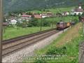 videos de Posttrein bij Silenen 30072008