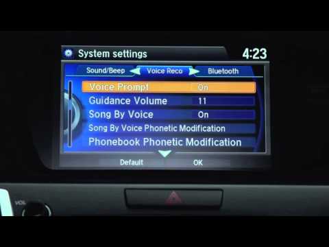 how to turn off voice on acura tl