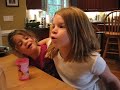 Silly girls laughing at words they think are silly