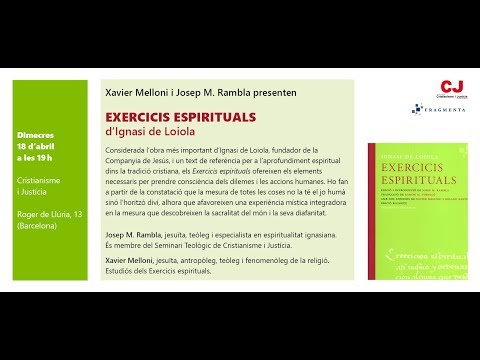 Xavier Melloni i Josep M. Rambla van presentar els 'Exercicis espirituals' d'Ignasi de Loiola