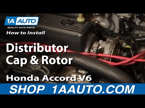 How To Install Replace Distributor Cap and Rotor Honda Accord V6 95-97 1AAuto.com