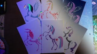 MLP Mane 6 Minimal Drawings