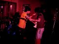 new drummer Marco Ho and new guitarist Bombee Duerme with Jeje Santos, Jebs Mangahas, and Lec Cruz of giniling festival at saguijo bar in makati