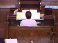 edith hanselman, organist and music director of strathroy united church, performs peter hunford's 