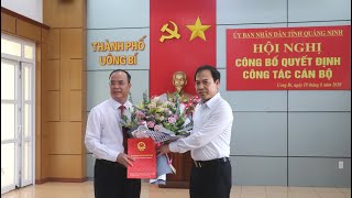 Trao quyết định phê chuẩn kết quả bầu bổ sung chức vụ Phó Chủ tịch UBND thành phố Uông Bí