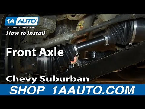 How To Install Replace Front Axle 2000-06 Chevy Suburban Tahoe GMC Yukon