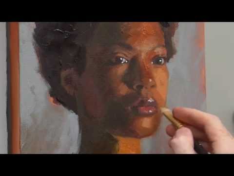 how to paint skin with acrylic