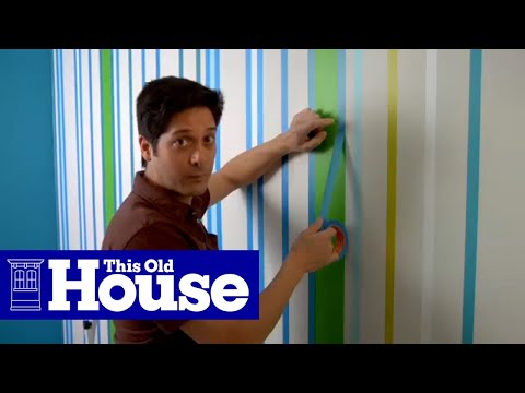 how to paint stripes on a wall
