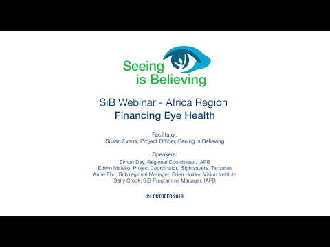 Financing Eye Health – Africa Région