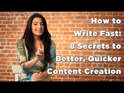 how to write faster