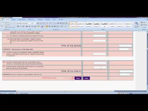 how to fill tnvat annexure v