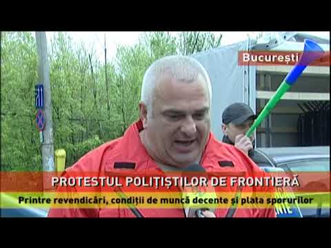 Protestul polițiștilor de frontieră, în București