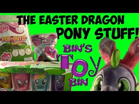 Easter Dragon My Little Pony Fun! Light-Up Rings Blind Bags, Pop-Outz, & Glasses! by Bin's Toy Bin
