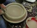 Large platter with Tim See pottery