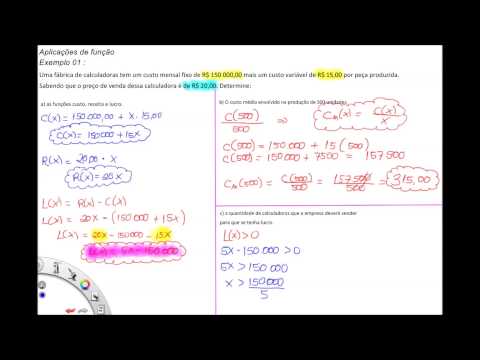 Aplicação de função (Matemática) Prof. Allan